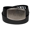 Mens Genuine Leather 1.6 Inch Rustic Wide Rectangular Buckle Fashion Belt by Gary Majdell Sport