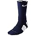 NIKE Men's Elite Basketball Crew Socks - Medium, Navy/White