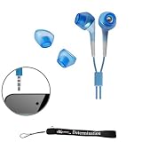 eBigValue: Blue Crystal Clear High Quality HD Noise Filter Earbuds Earphones Headphones ( 3.5mm Jack ) for New Apple iPod Touch 4 ( 4th Generation 8GB, 16GB, 32GB )