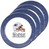 New England Patriots NFL Dinner Plates (4 Pack)