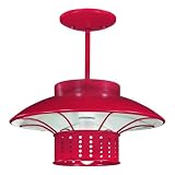 Westinghouse Garage Lighting One-Light Super Sport Adjustable Pendant Fixture, Racing Red #64782
