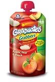 Gerber Graduates Grabbers, Apple, Pear Peach, 4.23-Ounce (Pack of 8)