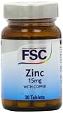 FSC 15mg Zinc with Copper - Pack of 30 Tablets