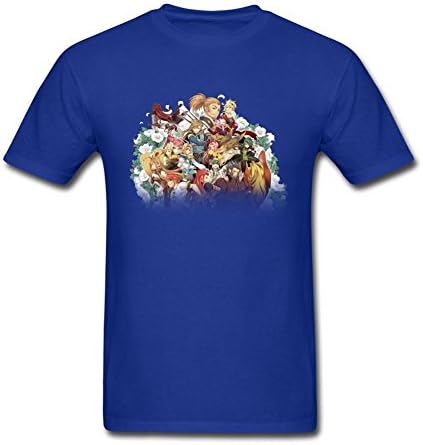 AONEG Tales of the Abyss Men's Design T Shirts Royal Blue XL