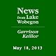 The News from Lake Wobegon from A Prairie Home Companion, May 18, 2013