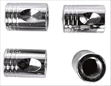CUSTOM ACCESSORIES 16219 PISTON VALVE CAPS CHROME