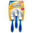 Gerber Graduates BPA Free 3 Pack Kiddy Cutlery Spoons, Colors May Vary
