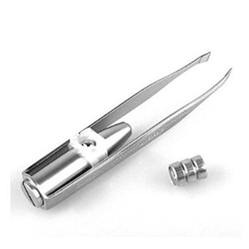 niceEshop(TM) Make Up LED Light Eyelash Eyebrow Hair Removal Tweezer
