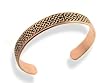 Mens Heavy Solid Copper Celtic Knot 8 Cuff Bracelet