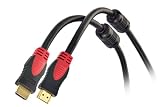Aurum High Speed HDMI Cable (50 Ft) - 26 AWG - CL3 Rated for In-wall Installation - Supports 3D - with Ferrite Cores [Newest Version] - 50 Feet