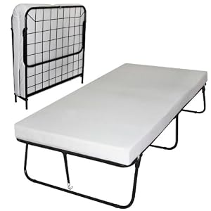 Sleep Master Traveler Premier Folding Frame Twin Guest Bed, Plus Bonus Storage Bag