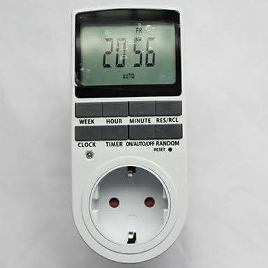 INTENSE IMPROVE Timer Plug in Programable Timer Switch 24h 7 Day Week Digital LCD Display for EU