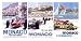 65, 66, 70 Monaco Grand Prix 3 in 1 Poster Sports Giclee Poster Print, 36x18