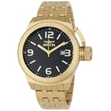 Invicta Mens 0991 Corduba Black Dial 18k Gold-