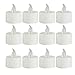 12 piece Set Flickering Flameless Tea Light Candles Battery-Operated LED Pillar Candles, suitable festive Love occasions Weddings Birthdays Christmas parties Centerpieces for your dining table
