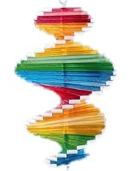 New Rainbow Wind Spinner Helix Garden Patio Decoration