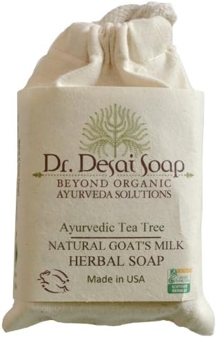 Dr Desai Ayurvedic Tea Tree Lavender Rose Goat's Milk Soap