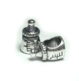 Antique Silver " Baby bottle " Top Quality Charm Spacer Beads fits Pandora Troll Chamilia Biagi Bracelet