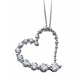 0.75Ct Diamond Hearty Journey Pendant Necklace