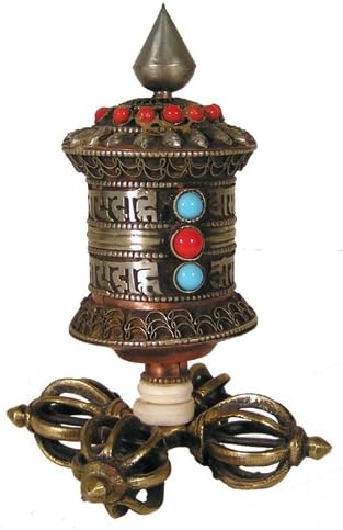 Mani Wheel Balanced Excellent Quality Craftsmenship Vajra Cross Naga Land Tibet Sacred Stones Amulet