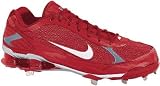 Baseball - Nike Men's Shox Fuse Red/Wht Low Metal Baseball Cleats