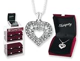 Antiquity Crystal Filigree Heart Pendant