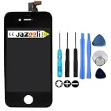 Jazooli Replacement Black LCD Screen and Digitizer For Apple iPhone 4 4G - Tools Included