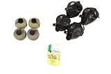 NBC Protective Family Kit - 2 Adult + 2 Children Gas Mask w/ Original Type 80 Filter, 20 Potassium Iodine 130 Mg Tablets