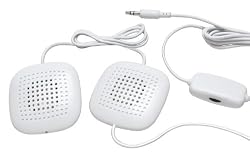 Sound Oasis Sp-101 Sleep Therapy Pillow Speakers with In-live Volume Control, White