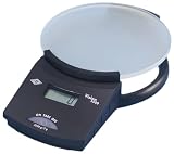 Produkt-Bild: Wedo 0605001 Briefwaage Vision 5000 g, Teilung 2 g, schwarz elektronische Briefwaage Glasdesign