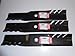 3 Gator Fusion 3-In-1 Mulching blades to Replace John Deere M115495, M115328, M114581, M113517, M76466 blades. (Set of 3)