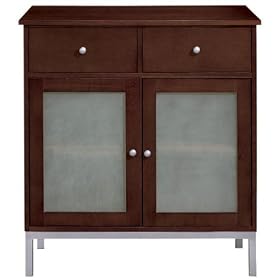 Amanda 2 - door Credenza, TWO-DOOR, DARK BROWN