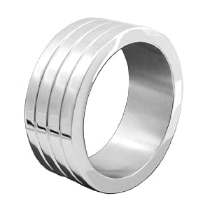 Best Buy Heart 2 Heart Metal C-ring Wide, Stainless Steel With Grooves, Includes Bag, 1.75 Best Buy Heart 2 Heart Metal C-ring Wide, Stainless Steel With Grooves, Includes Bag, 1.75