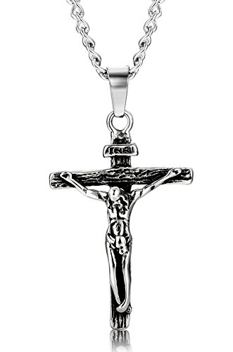 Jstyle jewelry stainless steel antique cross crucifix p…