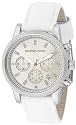 MICHAEL Michael Kors Women's Chronograph White Leather-Strap Watch