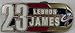 Lebron James Cleveland Cavaliers Player Belt Buckle, NBA Basketball Buckle