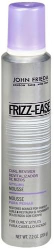 John Frieda Frizz-Ease Curl Reviver Styling Mousse for Curly Styles - 7.2 Ounce by KAO BRANDS COMPANY