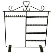 Decorative Heart Jewelry Stand Holder Organizer Earrings Necklaces Bracelets Bronze Tech Swiss