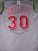 Ken Griffey Jr. autographed Cincinnati Reds game model jersey UDA (Jersey=White)