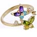 Jewelry : 10kt GOLD Cubic Zirconia BUTTERFLY Toe Ring