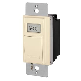 Intermatic ST01A Heavy Duty In-Wall Timer with Astronomic Feature, Almond