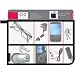 New - Atlantic Large GIO 17 Inch Gadget Insert Organizer - KV7006
