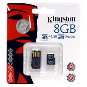 Kingston microSD Flash Memory Card with USB Reader