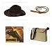 Search : Indiana Jones Child Costume Kit including Deluxe Hat, Satchel, Whip, and Belt with Gun and Holster