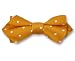 FBTF-DT-7048 - Gold - White - Mens Self Tie Diamond Tip Silk Bowtie