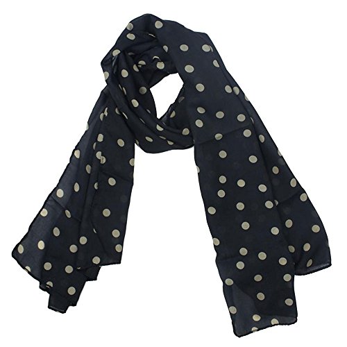 Kobwa(TM) Fashion Charming Beautiful Warm Polka Dot Scarf Shawl With Kobwa's Keyring
