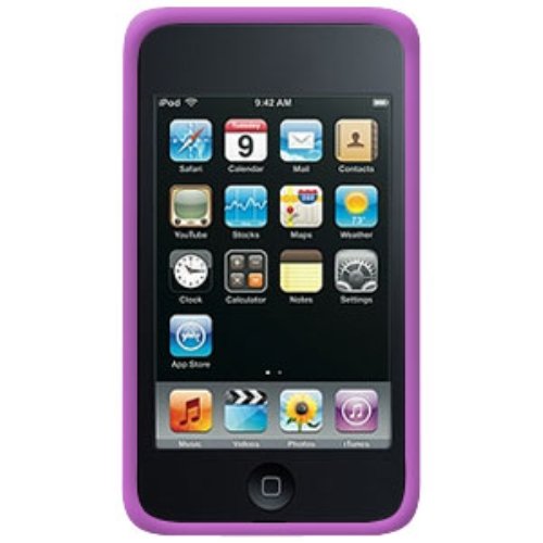 Amzer Silicone Skin Jelly Case for iPod touch 2G, 3G (Purple)