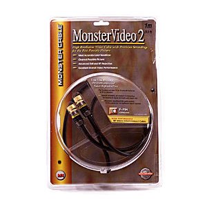 Monster Cable MV2F-4M Monster Video 2 High Resolution Video Cable with F-pin Connectors (13.12 ft.)