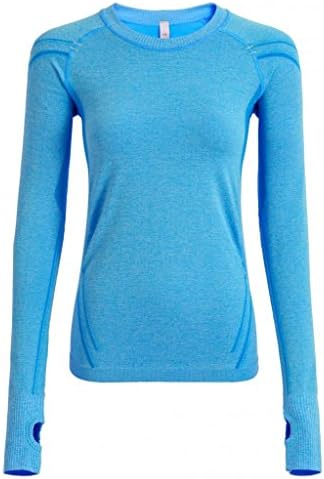 Sportown Women's Long Sleeve Seamless Running/Yoga Shirt Tops Base Layer Tee