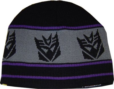  Transformers Autobot and Decepticon Reversible Knit Beanie Hat